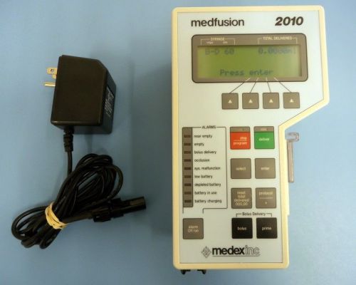 Medfusion 2010 syringe pump (patient ready w/ warranty) ac adapter &amp; battery for sale