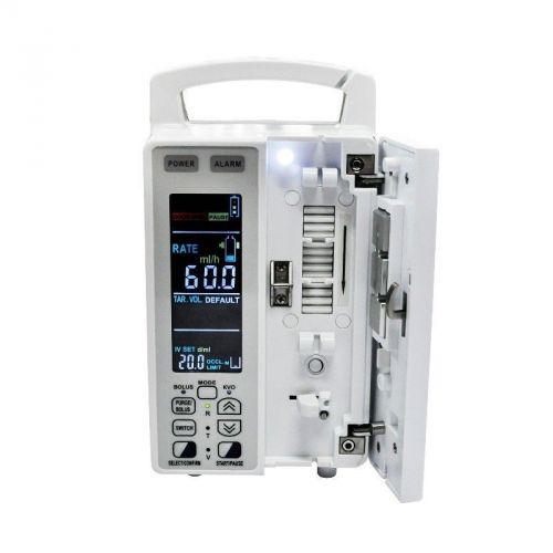 Portable Medical IV Fluid Infusion Pump Sensor Alarm Automatic veterinary Human+
