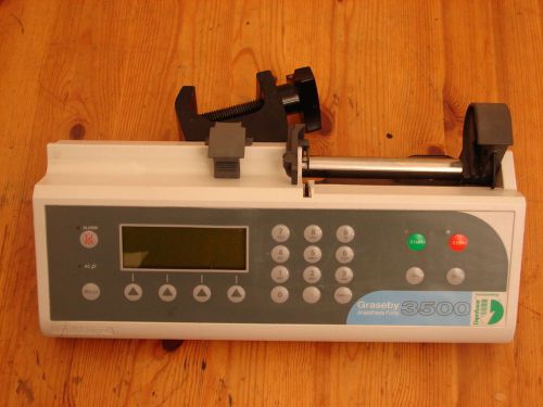 Graseby 3500 syringe pump infusion pump with user manual with brand new battery