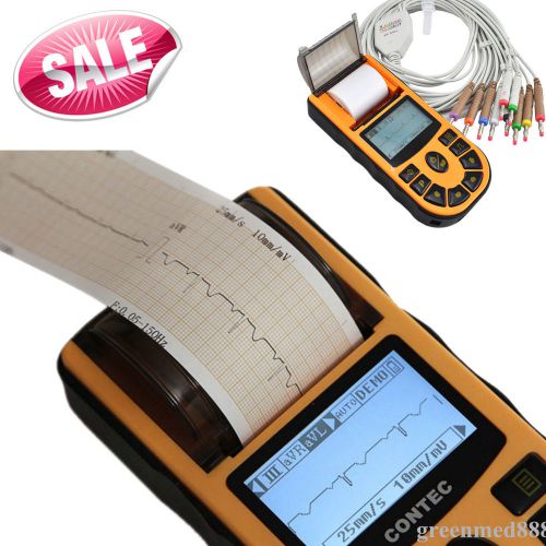 6 language digital 1-channel handheld electrocardiograph ecg/ ekg machine for sale