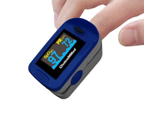 Pulse oximeter MD300C2 Choicemmed with 1 year warranty and a pouch