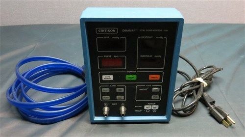 Critikon dinamap vital signs monitor 8100 with hose &amp; power cord for sale