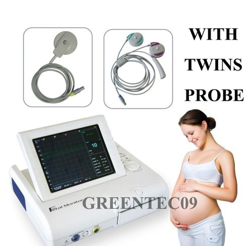 CE Ultrasound Prenatal Fetal Movement monitor,FHR TOCO with twins probe CMS800G