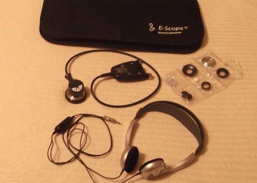 E-scope cardionic electronic stethoscope + case &amp; headphones goog 4 hearing aid for sale