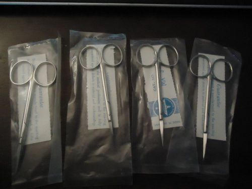 Set of 4 New in Pack Miltex MX 5-300 4&#034; German Made Surgical Sizzors