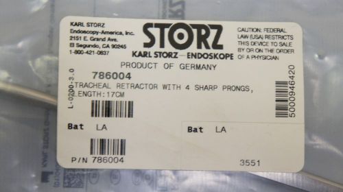 KARL STORZ 786004 Tracheal Retractor, 4 Sharp Prongs, 17cm