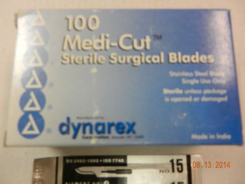Dynarex Surgical Blades # 4135 Sterile Size 15 100pcs