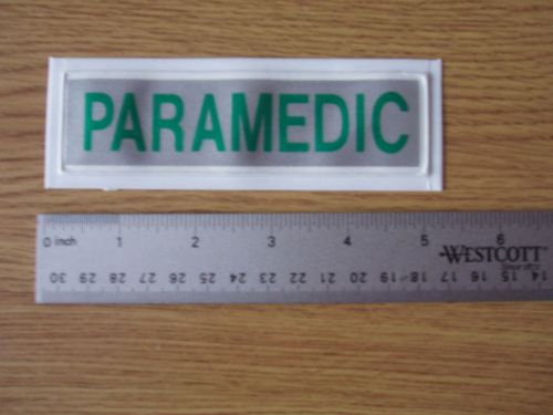 PARAMEDIC Reflective Slide - Standard size for front of Jacket or Waistcoat