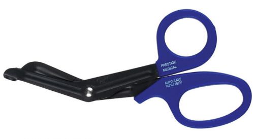 Premium fluoride emt/paramedic/nurses scissors presented in royal blue 5.5&#034; for sale