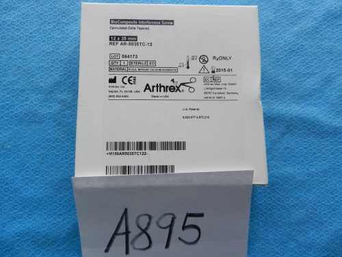 Arthrex arthroscopy arthroscopic ar-5035tc-12 biocomposite interference 12x35mm for sale