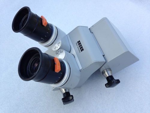 Carl Zeiss F=170 Binocular Inclinable Surgical Microscope Head w/10x/22B T*Optic