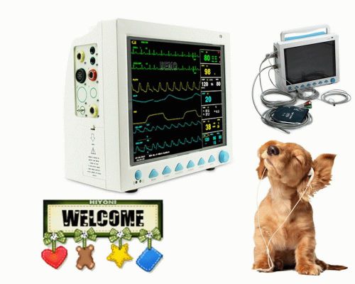 Cms8000 veterinary patient monitor multiparameter icu machine big screen+printer for sale