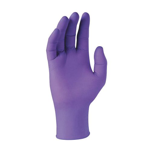 Disposable Gloves, Nitrile, L, Purple, PK50 55093