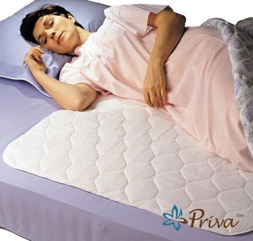 Priva Ultra Plus Absorbent 300 Washes Waterproof Sheet Protector, 34 by 52in,