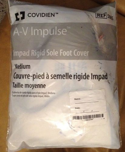 New! Covidien A-V Impulse ImPad Rigid Sole Foot Cover  # 5065 - 1 Pair  Medium