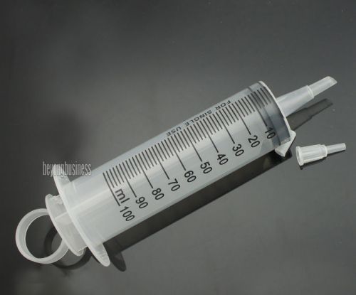 1Pcs 100ml Large Plastic Disposable Syringe For Measuring Nutrient Sterile Tube