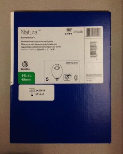 1 box of CONVATEC Natura Post OP Ostomy System 1 3/4&#034; #416938 Box of 5