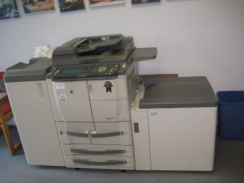 Konica minolta bizhub 750 black and white copier with booklet maker for sale