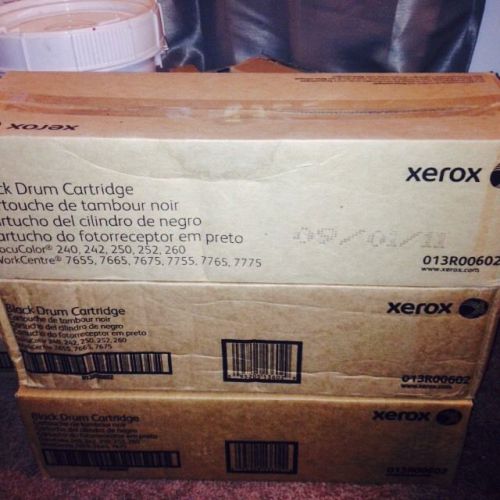 Xerox Black Drum Unit 013R00602, 13R602. Oem Lot Of 3
