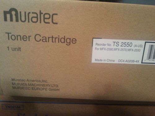 Genuine Muratec Toner Cartridge TS2550 MFX-2590 MFX-2570 MFX-2550 NIB