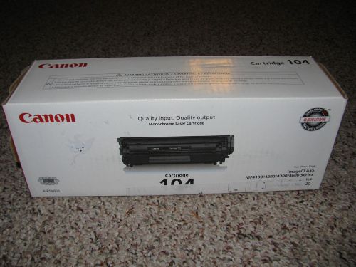 Canon Genuine OEM Cartridge 104 Monochrome Laser