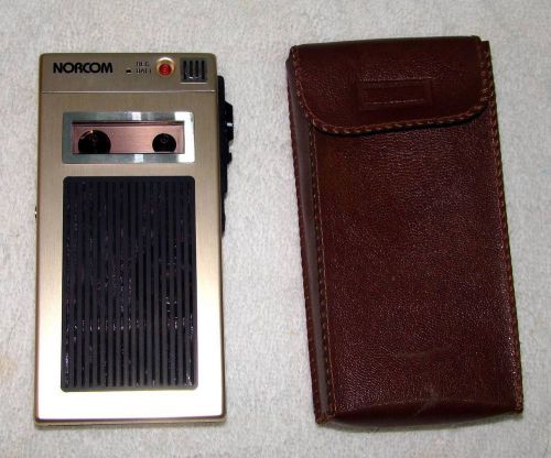 Vintage norcom mi 8 mini cassette tape recorder japan exc. works no reserve for sale