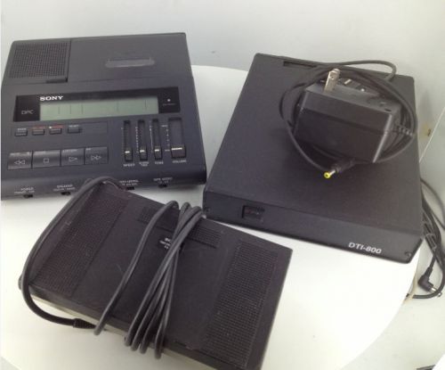 SONY REMOTE DICTATION MACHINE BM-890 w DTI-800 and foot control