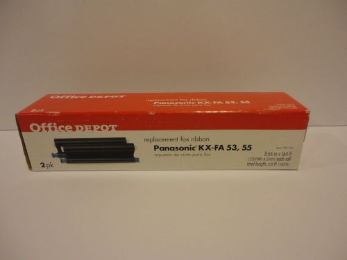 Office Depot Panasonic FAX Ribbon 2 Pak   KX-FA 53,55 Unopened New