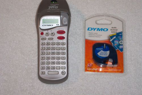 DYMO LETRA TAG Handheld Label Maker with New White Plastic Tape