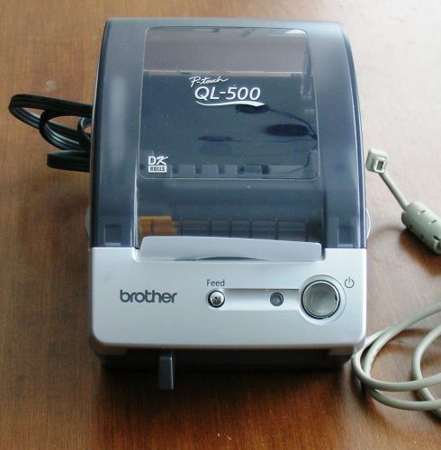 Brother QL-500 Thermal PC Label Printer P-Touch Up to 2.3&#034; Wide Manual Cut