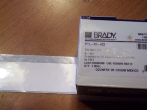 Brady Labels  PTL-42-483  QTY 1 Roll/50 FT  1&#034; wide continuous white