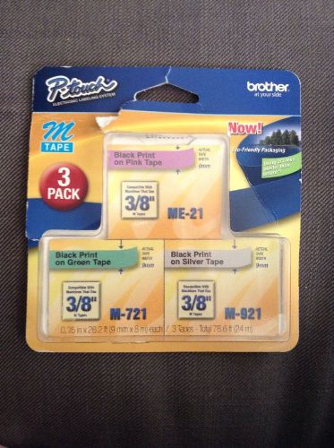 brother p-touch m tape 3 Pack