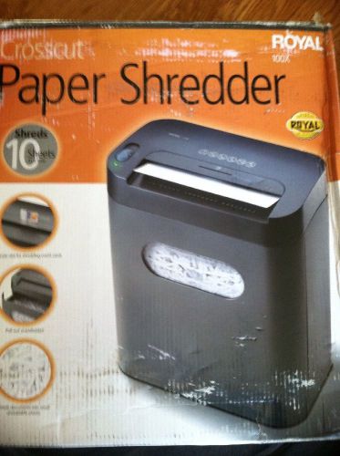 Crosscut Paper Shredder 100x  Cross/Random Cuts From Royal
