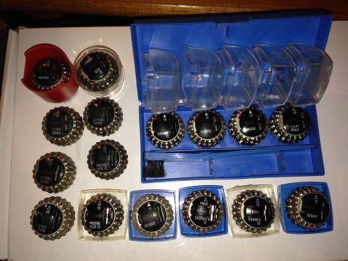 Lot of 16 IBM Selectric typewriter elements balls &amp; Authentic IBM Selectric case