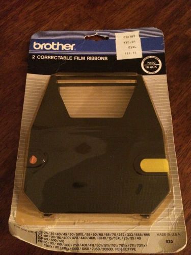 Brother 2 Correctable Film Ribbons 7220 Black