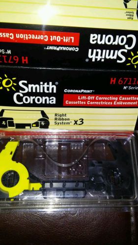 2 NEW SMITH CORONA H67116 LIFT OFF CORRECTING CASSETTE