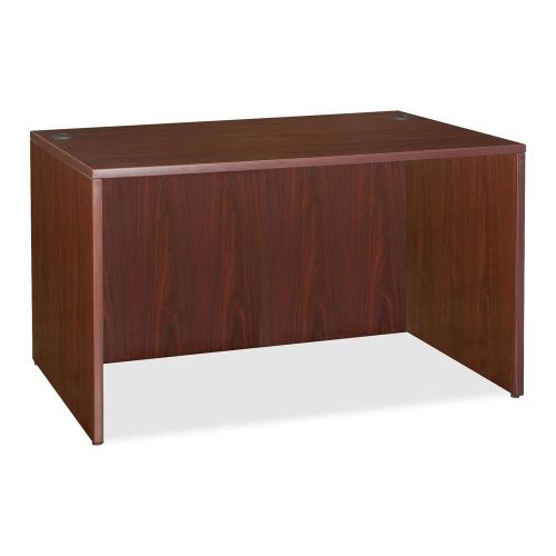 Lorell llr69375 essentials series mahogany laminate desking for sale