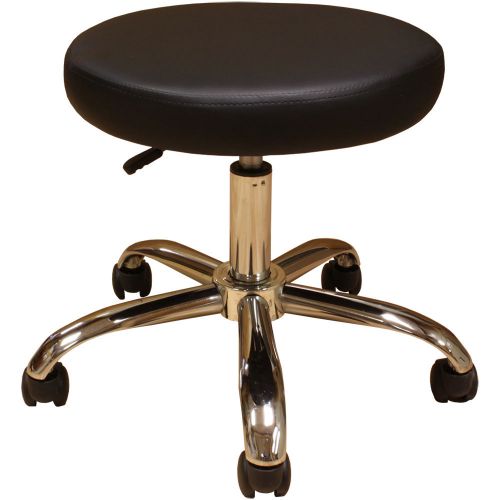 7 medical med exam examination doctor dr stool chair black 19&#034; chrome base for sale