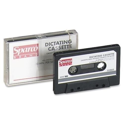 Sparco Dictating Audiocassette - 1 x 60 Minute - 1 Each