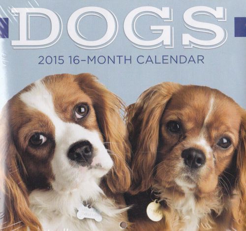 2015 DOGS Mini Desk Calendar NEW Pug Beagle Bulldog Siberian Huskies Puppies