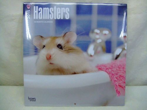 Brown Trout &#034;Hamsters&#034; 12&#034; 2015 18 Month Calendar New Factory Sealed