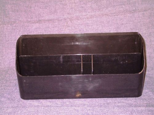 Eldon industries &#034;the stationer&#034; smoked acrylic desk organizer (4 pockets) used for sale
