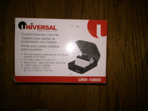 Universal Cover Business Card File - 350 Card Capacity - A-Z Index