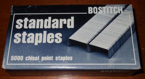 Stanley bostitch sbs19 standard staples box of 5000 chisel point  - new in box for sale