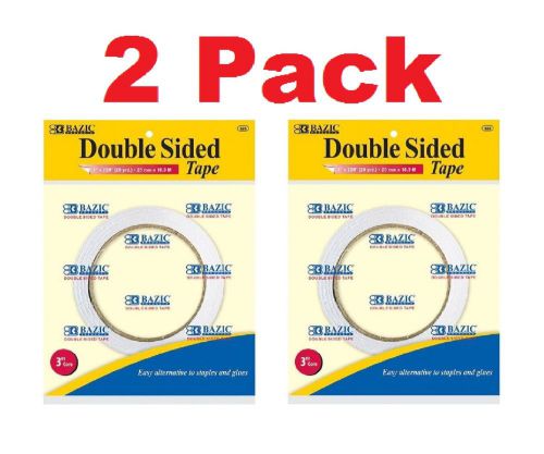 (  2 Pack  )  1&#034; X 20 Yard (720&#034;) . 25 mm x 18.3 M Double Sided Tape