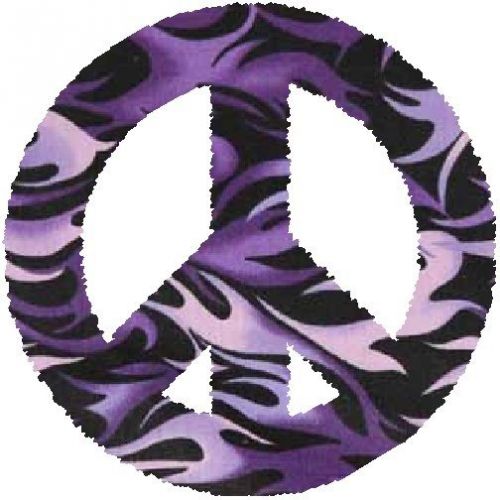 30 Custom Purple Camo Peace Symbol Personalized Address Labels