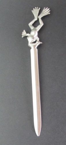 Frog Letter Opener - Stainless Steel - Strong - Boxed