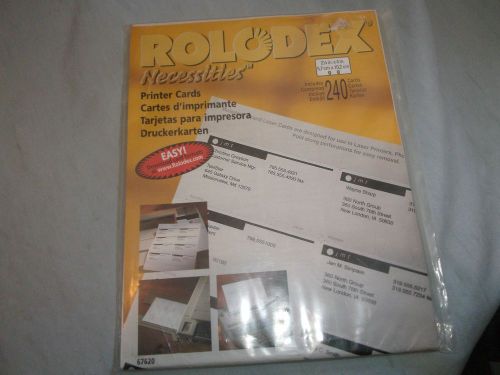 Rolodex Necessities Printer Cards Printers Photocopies Typewriter 240 -2 1/4 x 4