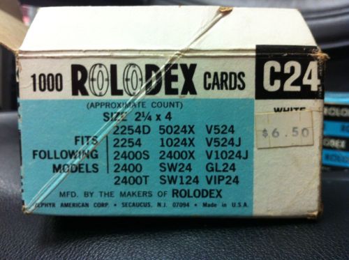 Vintage Genuine Rolodex Cards