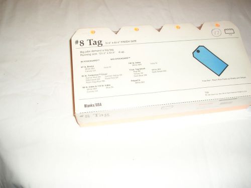 USA    BLANK TAGS   BLANKS/USA   #8 TAG   TG810SHSFO     FLAME ORANGE